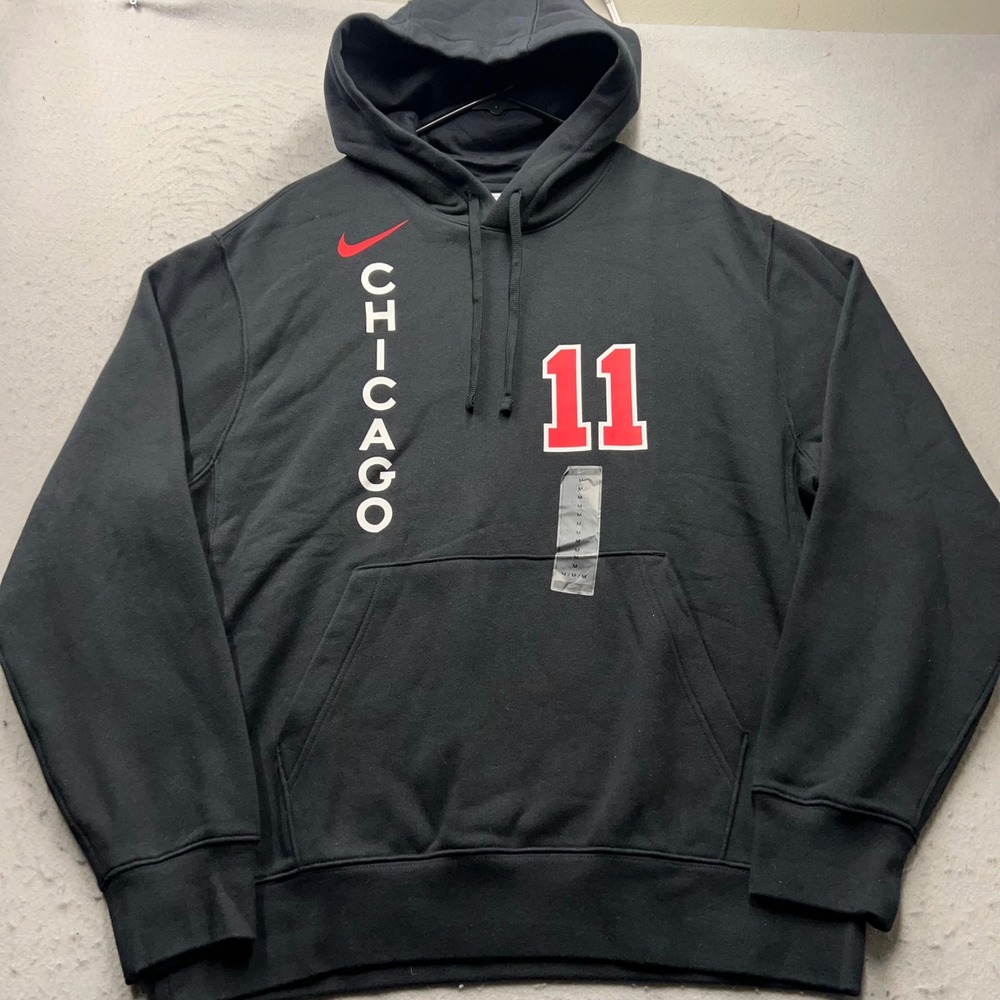 Nike Chicago Bulls DeMar DeRozan Hoodie Mens Medium‎ Black NBA #11 New
